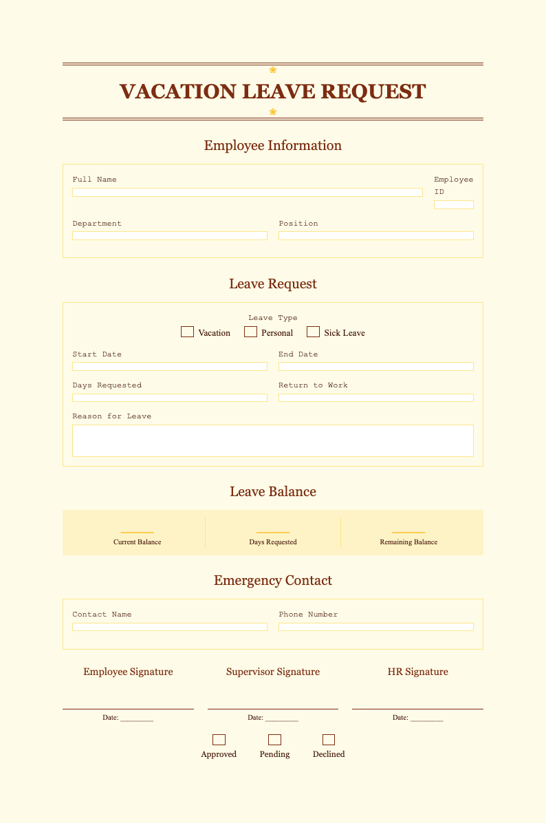 Retro vintage vacation request